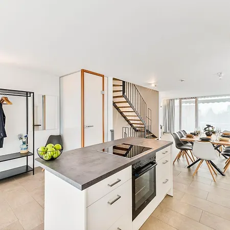 בית נופש Penthouse Panorama Deluxe 21j - Seesicht - Bbq - Tischkicker - Trambolin - Air Hockey - Paradise - Loft Premium *